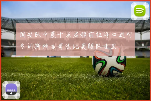 国安队今晨十点启程前往海口进行冬训斯帕吉奇法比奥随队出发